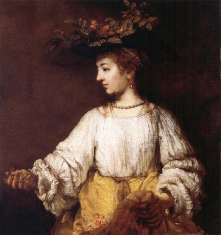 Flora, REMBRANDT Harmenszoon van Rijn